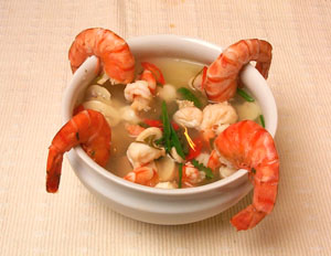 Thaisuppe med reker