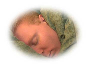 mann som sover